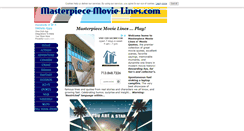 Desktop Screenshot of masterpiece-movie-lines.com
